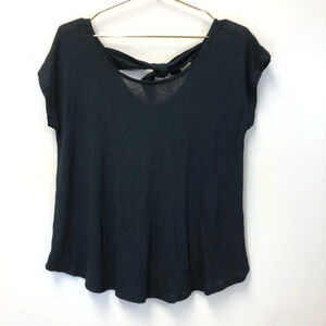 Bobeau black top with‎ bow nwot